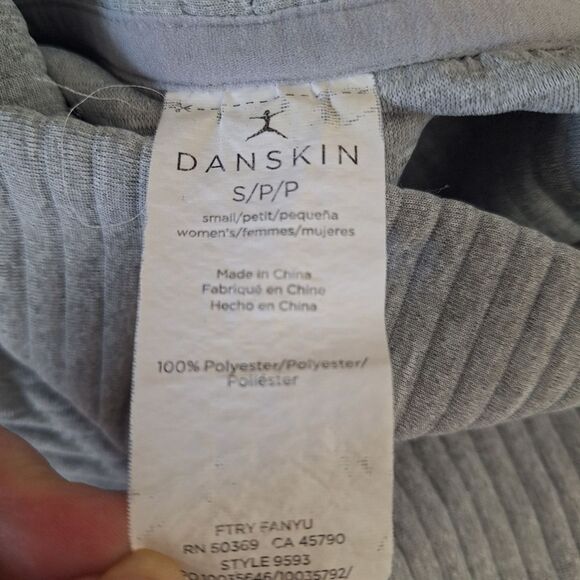 Danskin Womens Sweatshirt Oversized Gray Long Sleeve Ridged Cowl Neck Small P - Picture 2 of 10